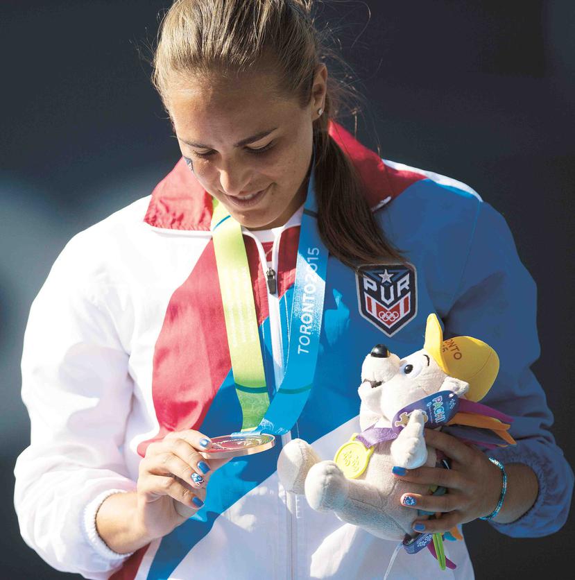 Mónica Puig alcanzó la medalla de bronce en los últimos Panamericanos de Toronto 2015. (GFR Media)