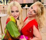 Madonna y Britney Spears durante el casamiento de esta última con el modelo y entrenador personal Sam Asghari.