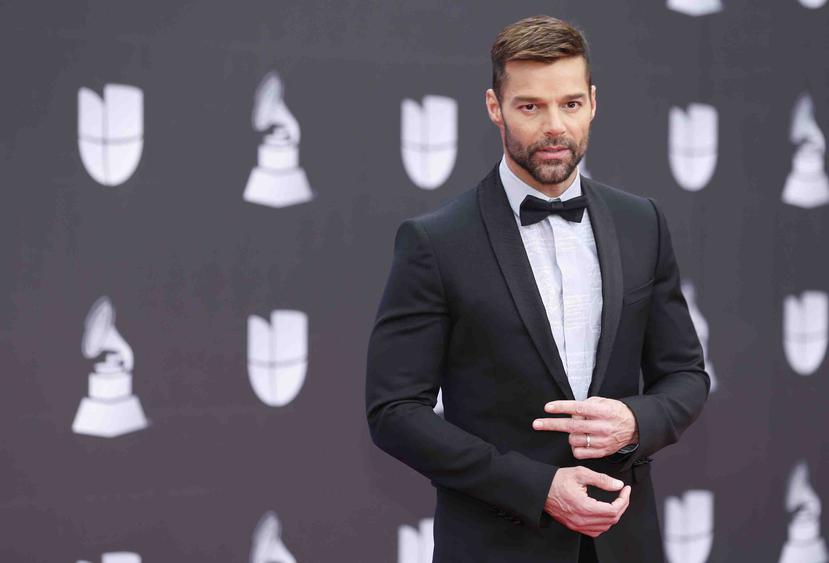 Ricky Martin a su llegada a los Latin Grammy. (AP/Eric Jamison)