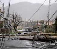 El  sistema eléctrico de Puerto Rico fue derrumbado por los vientos del huracán María.