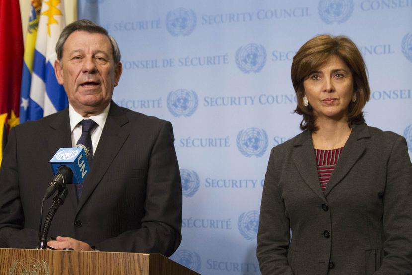 "Nos parecía que era necesario acompañar a los colombianos en esta (...) feroz apuesta por la paz", dijo a Efe el embajador de Uruguay ante Naciones Unidas, Elbio Rosselli. (EFE)