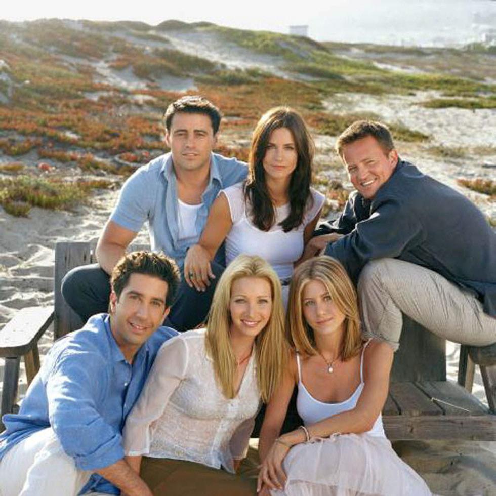 Elenco de la serie cómica "Friends" de la cadena NBC.