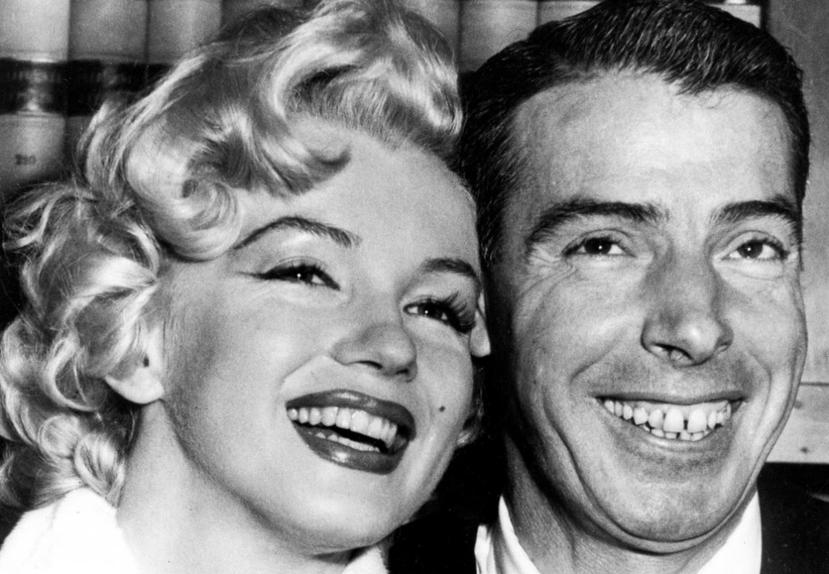 Marilyn Monroe y Joe DiMaggio se casaron en enero de 1954. (AP)