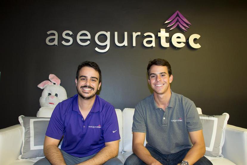 Desde la izquierda, Robert Calvesbert y José Luis Fernández, fundadores de Aseguratec. (Suministrada)