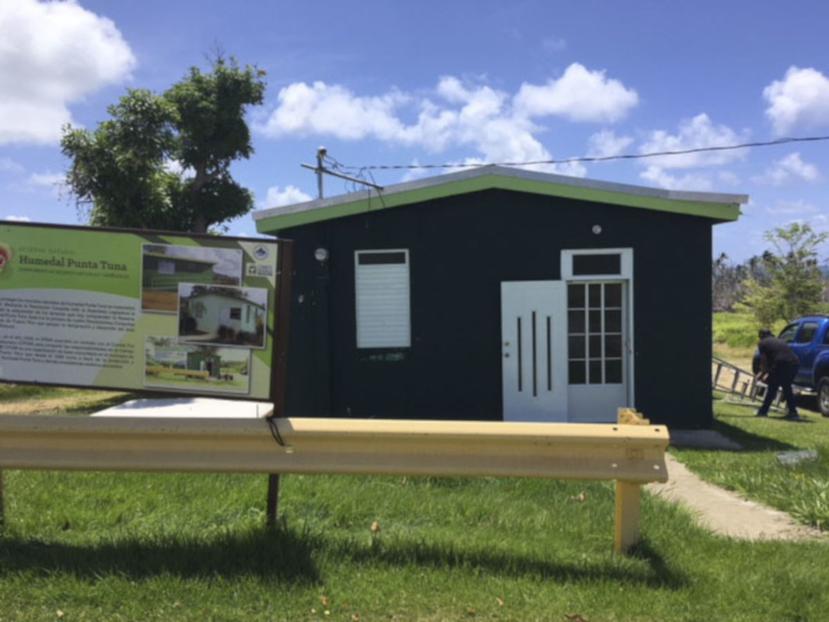 La Casa Verde, en MAunabo, ha servido de oficina, centro comunitario y hospedaje para la comunidad. (Suministrada)