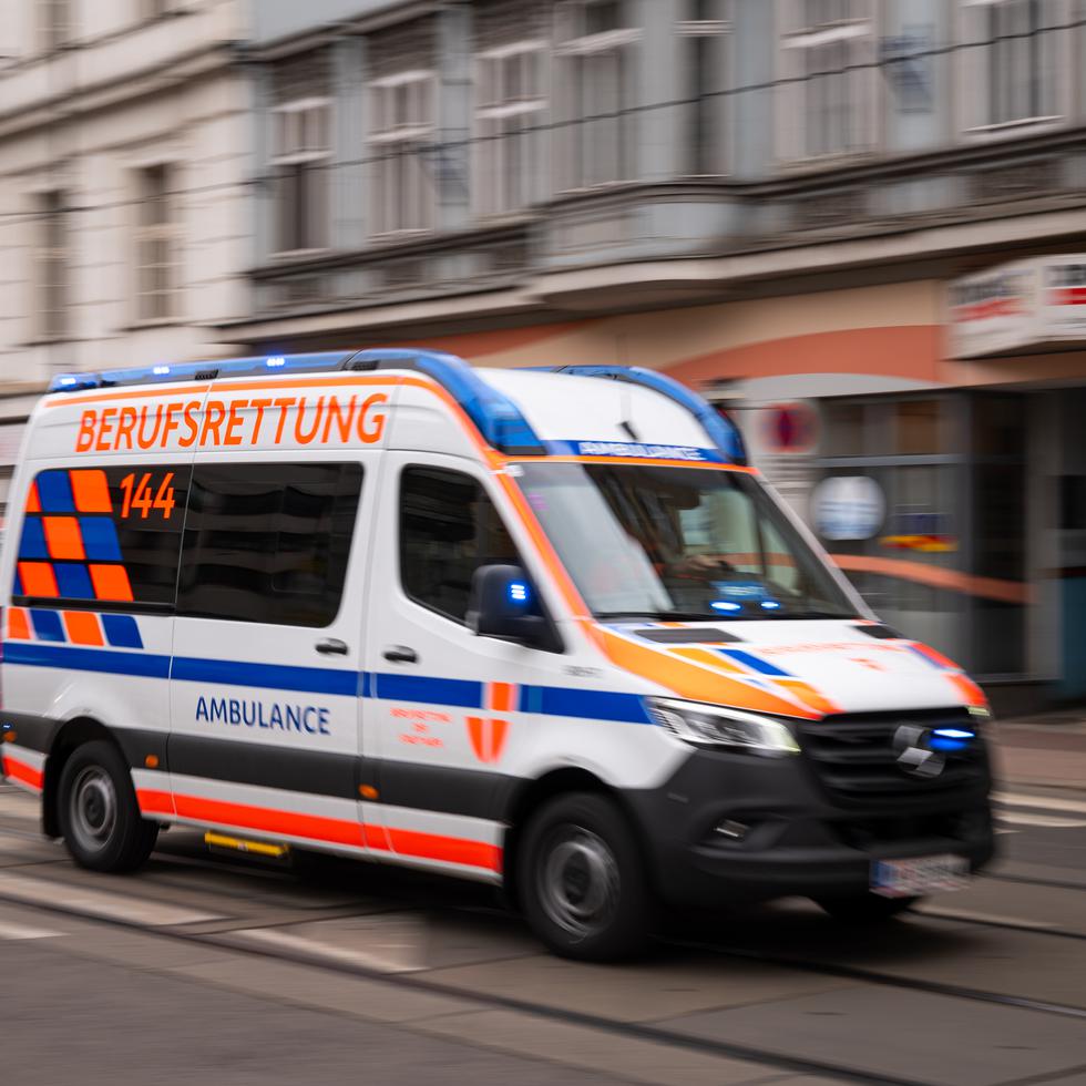 Una ambulancia en Viena, Austria.