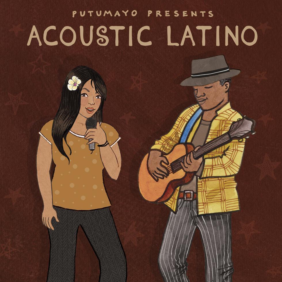 En esta portada proporcionada por Putumayo World Music el arte de "Acoustic Latino by Putumayo" de varios artistas. (Putumayo World Music vía AP)