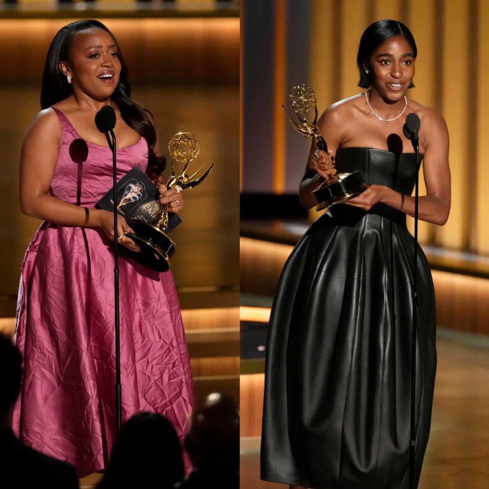 Las actrices Quinta Brunson y Ayo Edibiri fueron las primeras en ganar un Emmy.