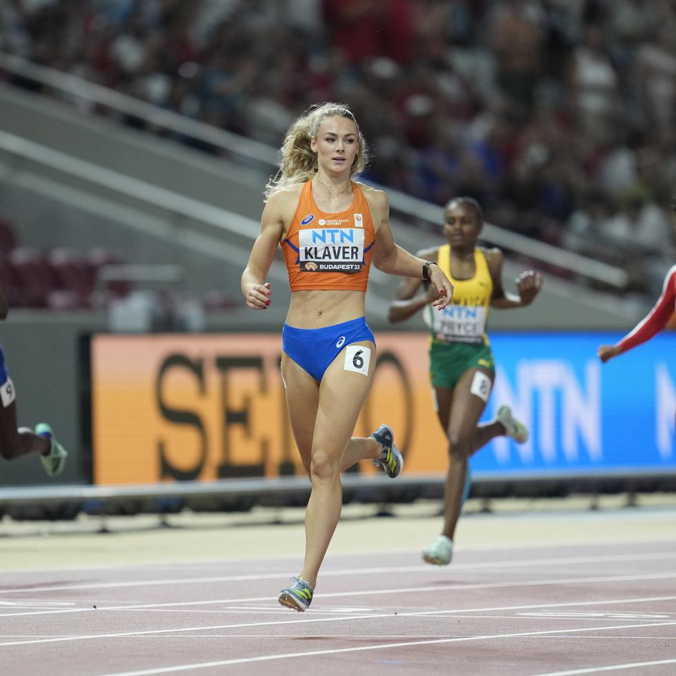Lieke Klaver, de Países Bajos, ganó la semifinal en la que corrió la puertorriqueña Gabby Scott.