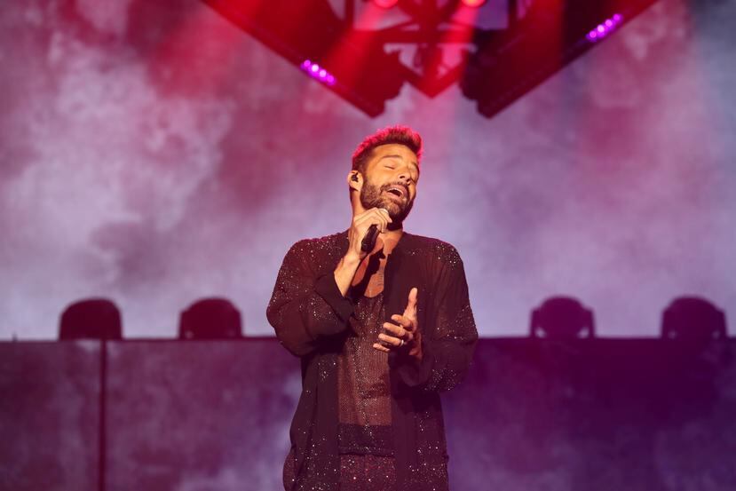 Ricky Martin durante su concierto "Movimiento Tour" en la isla.