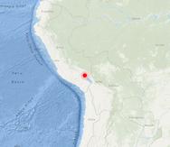 Captura del sismo de magnitud preliminar de 7.2 ocurrido en Perú.