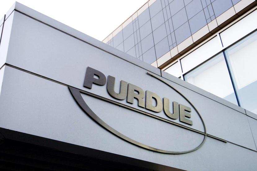 El logo de Purdue Pharma.