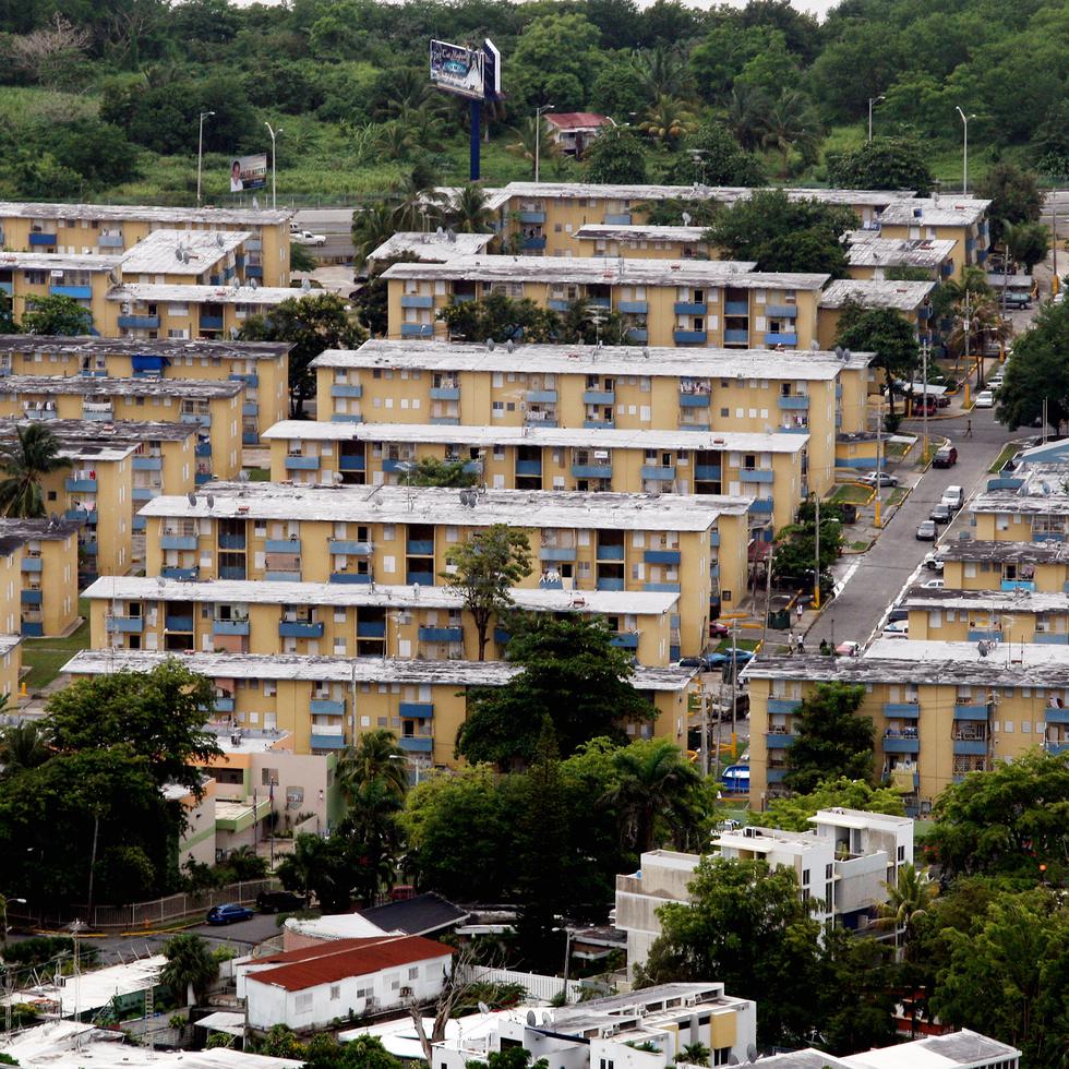 Imagen aérea del residencial sanjuanero.