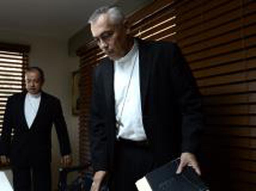 Fernández Torres fue acompañado esta semana por el arzobispo de San Juan, Roberto González, cuando habló de las imputaciones en su contra. (CARLOS.GIUSTI@GFRMEDIA.COM)