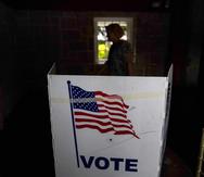 Un centro de votación en Atlanta, Georgia.