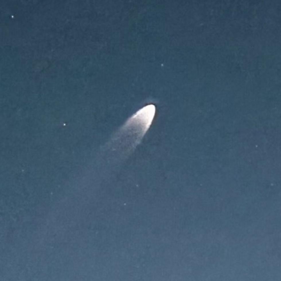 Así se vio desde Lajas el lanzamiento del cohete Falcon 9, de la empresa SpaceX.