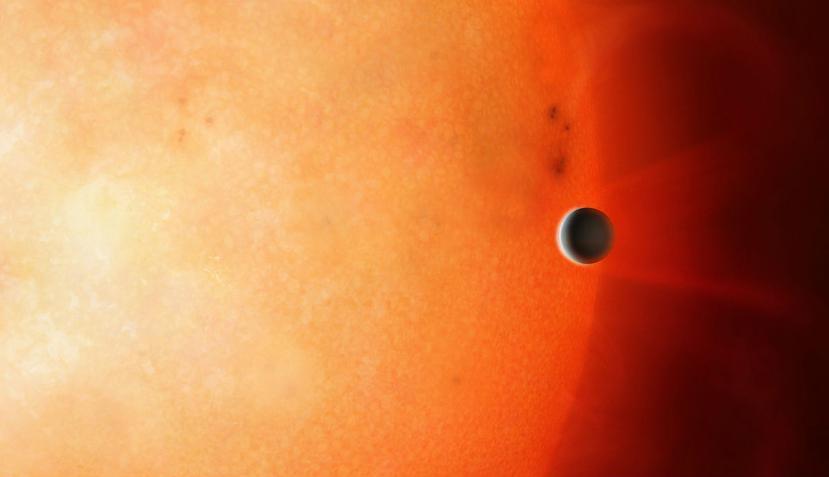 Los científicos creen que este planeta puede haberse mudado al desierto neptuniano, en el último millón de años (Universidad de Warwick).