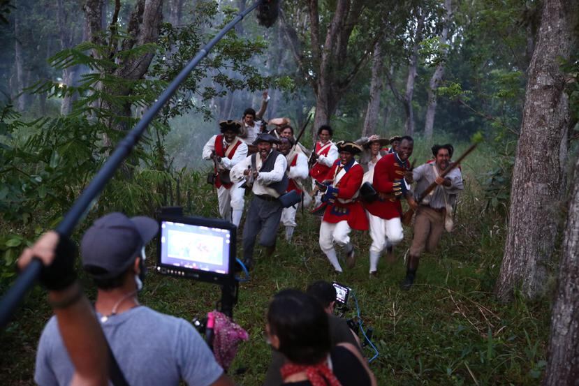 Una de las escenas filmadas del documental "San Juan, más allá de las murallas".