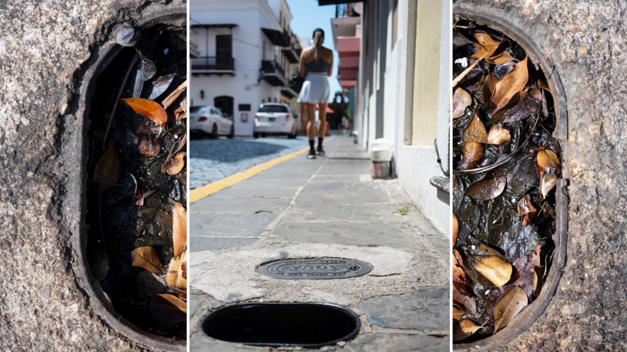 El dilema de andar y esquivar contadores de agua sin tapas: "Una ciudad en decadencia"