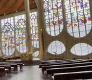 Interior de la Iglesia Santa Juana de Arco, en Rouen, Francia. (Gregorio Mayí/Especial para GFR Media)