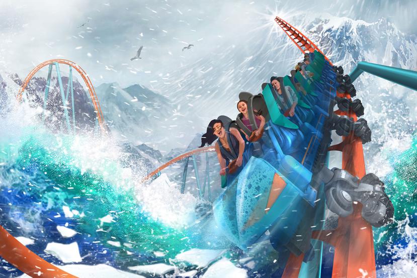 La montaña rusa Ice Breaker debutará este año en SeaWorld Orlando.