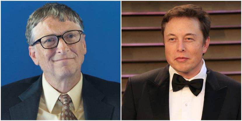 Bill Gates y Elon Musk. (Shutterstock)