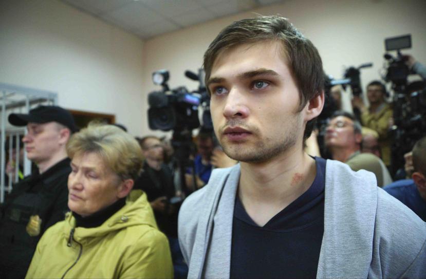 Ruslan Sokolovsky acudió hoy a la corte para escuchar su sentencia. (AP)