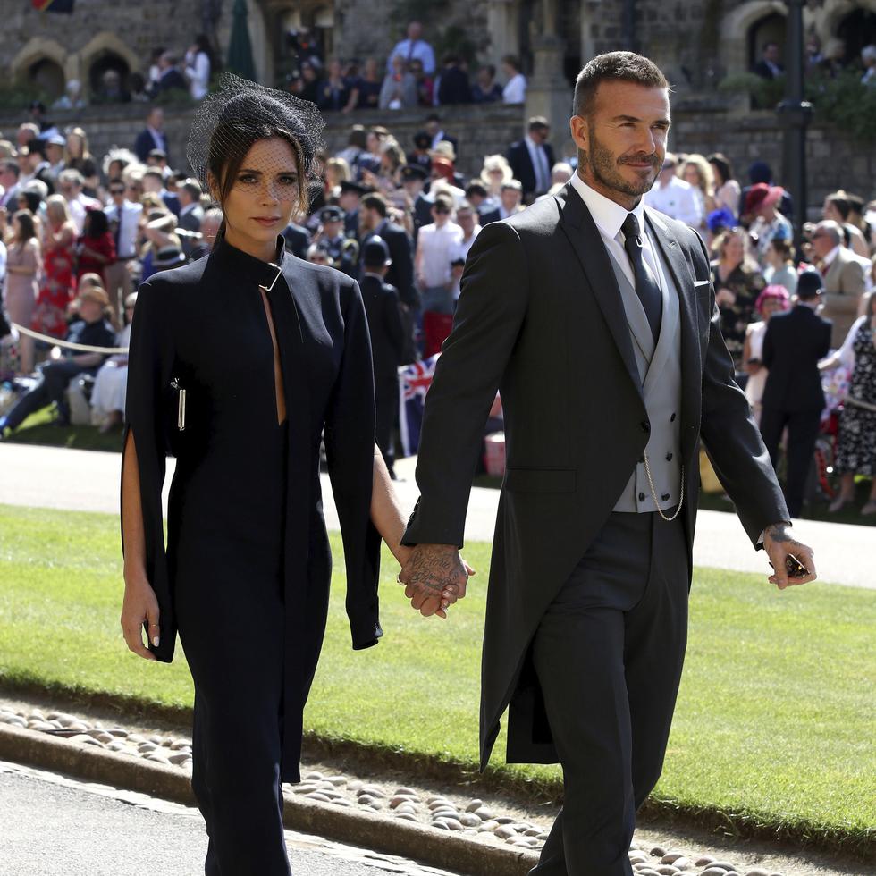 David y Victoria Beckham asistieron al enlace matrimonial de los duques de Sussex en mayo de 2018.