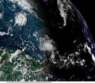 Imagen de archivo donde se observa desde un satélite al huracán Sam en septiembre de 2021 mientras se aproximaba a la zona del Mar Caribe.