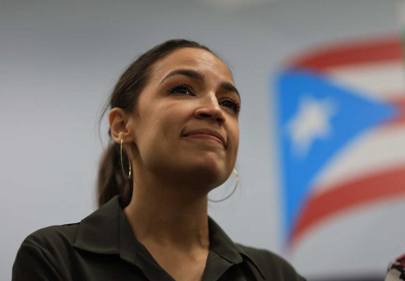 La congresista puertorriqueña Alexandria Ocasio Cortez.