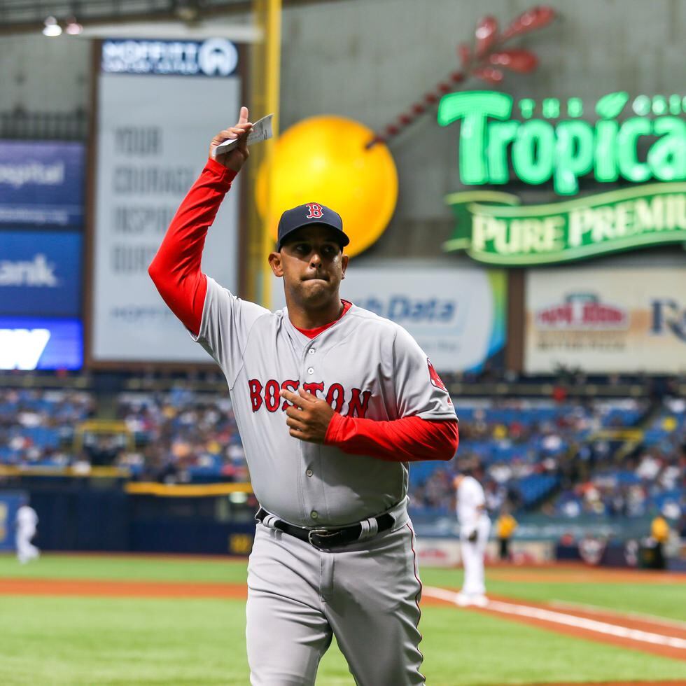 Imagen del Tropicana Field en momentos en que el boricua Alex Cora se estrenó como dirigente de los Red Sox de Boston en marzo de 2018.
