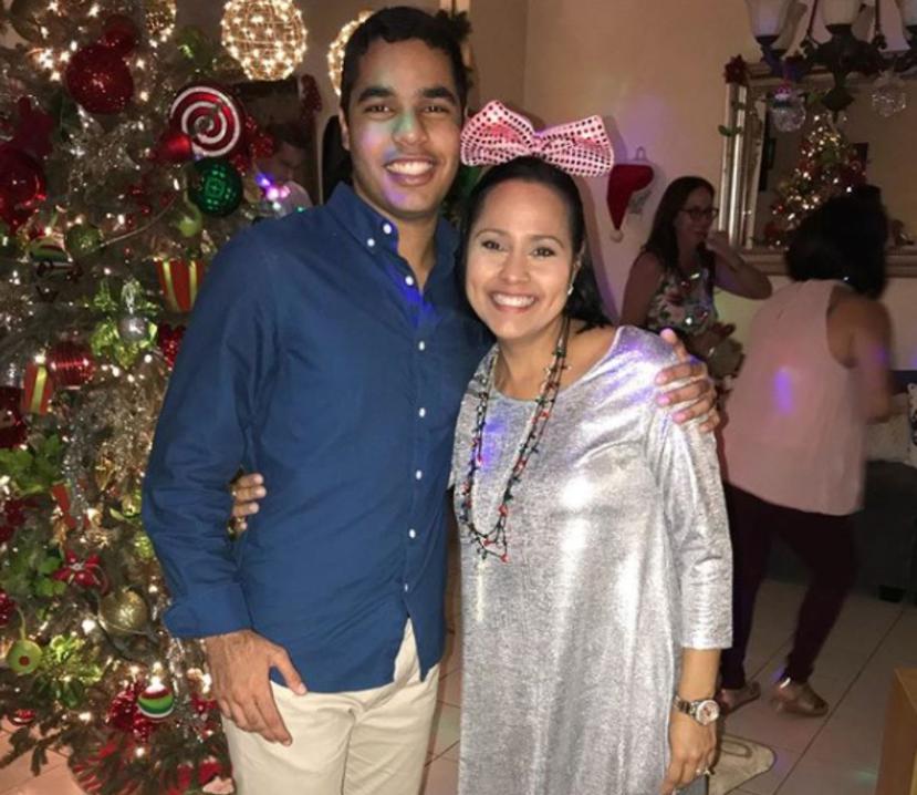Kevin Rodríguez junto a su madre, Keylla Hernández. (Captura / Instagram)