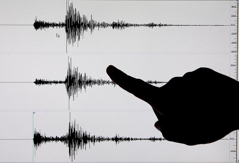 Datos de un sismógrafo tras un terremoto.
