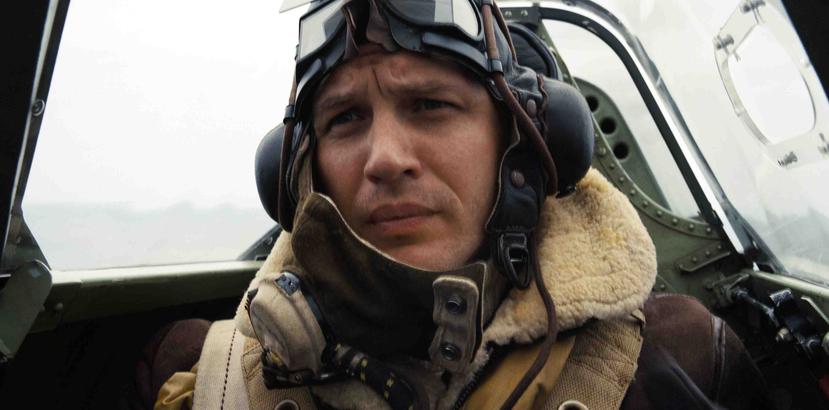 Tom Hardy como el piloto en "Dunkirk". (AP)