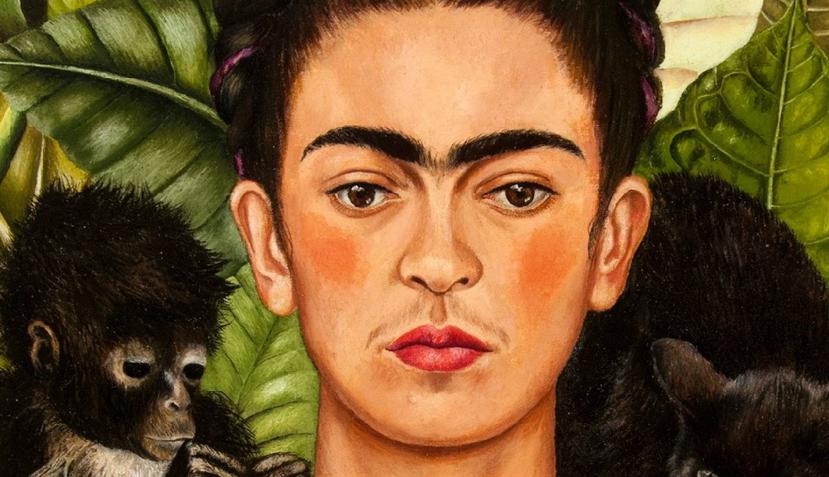 Google logró reunir la obra más completa de la artista mexicana Frida Kahlo, como esta pintura denominada: Autorretrato con un collar de espinas y un colibrí (Fuente / www.artsandculture.google.com).
