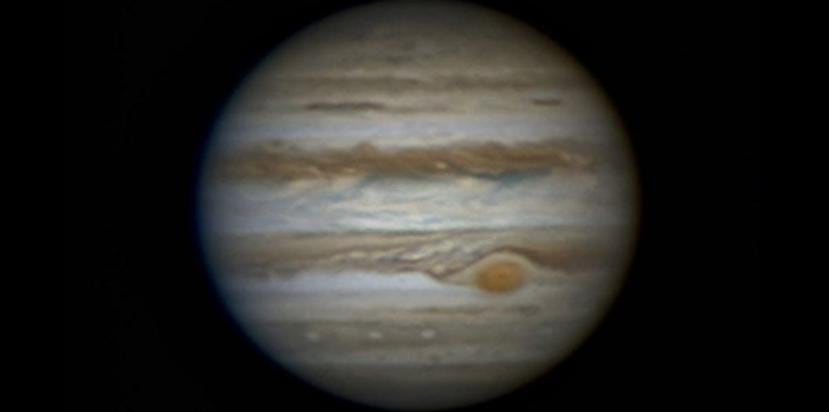 Júpiter captado a través de un telescopio desde Aguadilla. ((Suministrada Efraín Morales / Sociedad de Astronomía del Caribe)