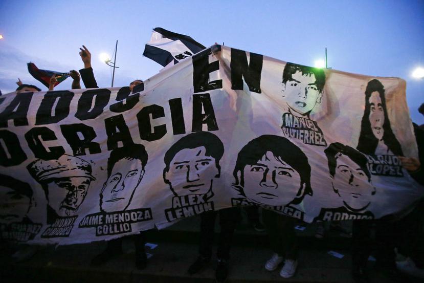 Marcha en reclamo de desaparecidos en Chile (AP).
