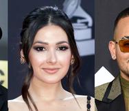 De iquierda a derecha Rubén Blades, Nella y Ozuna, están entre los artistas que actuarán en la ceremonia de los Latin Grammy del 2021.