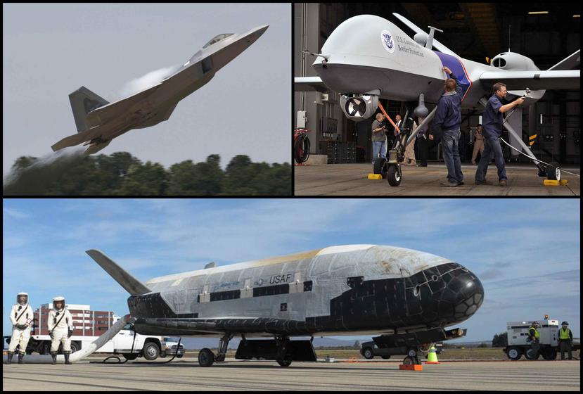Los rusos parecían tener interés en el X-37B, un avión espacial no tripulado que parece un transbordador en miniatura. (AP)
