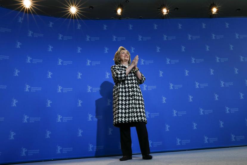 Clinton presenta en Berlín su documental "Hillary". (AP)