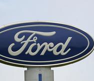 Un letrero de la Ford en Graham, Carolina del Norte.