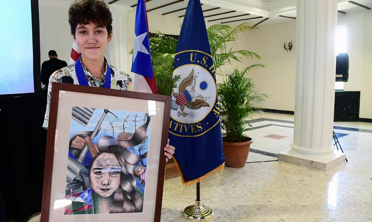 El Congreso premia el talento de una joven artista boricua