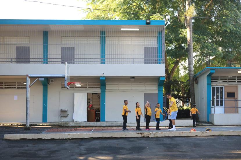 La escuela Juan B. Huyke en Puerto Nuevo.