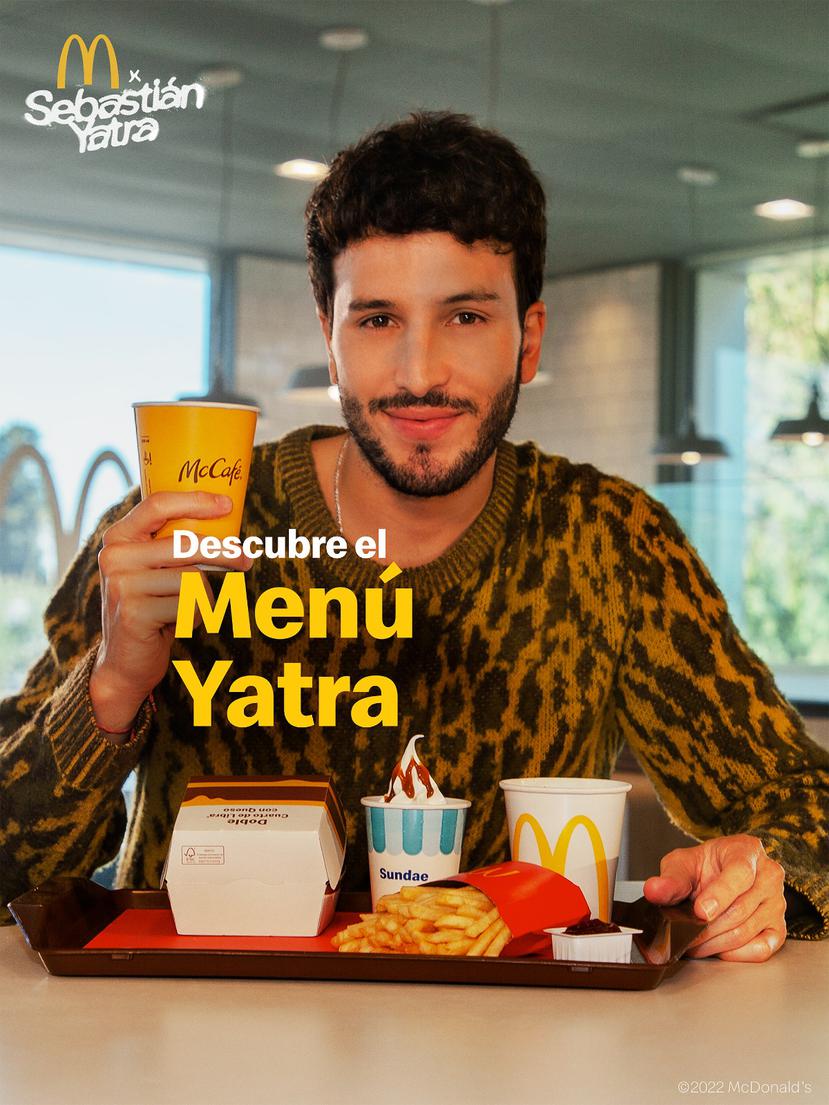 El nuevo menú fue creado personalmente por el cantante colombiano Sebastián Yatra, ya que cada producto es lo que a él le gusta comer en McDonald’s.