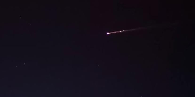 La nave espacial Cygnus OA6 lució como un impresionante meteoro. (Janna Feelay - Aerospace Corp. / Peter Jenniskens / NASA / Instituto Seti).