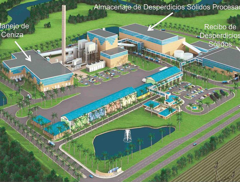 Croquis de la planta que Energy Answers propone construir en Arecibo. (Suminsitrada)