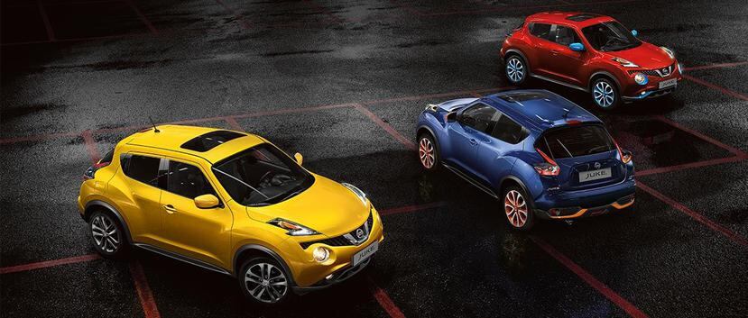 Además de llamativos colores exteriores, Nissan JUKE ofrece variadas opciones de personalización a través de Nissan Design Studio.