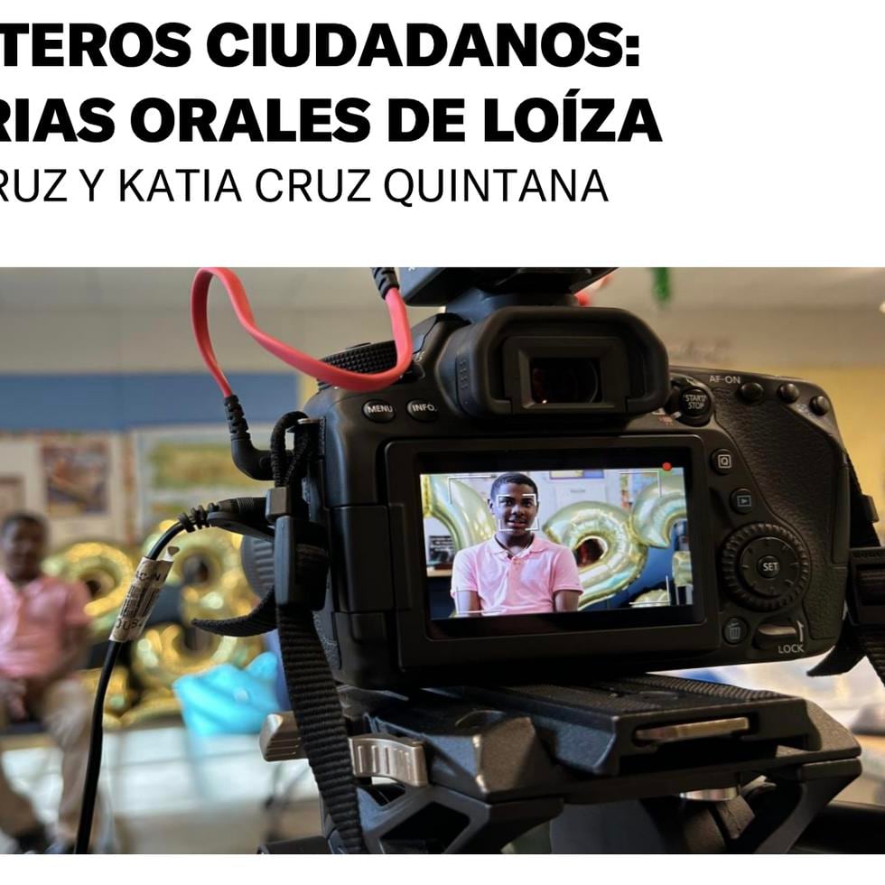 El grupo de jóvenes tuvo a su cargo entrevistar a varios residentes de Loíza y documentar a través de la historia oral.
