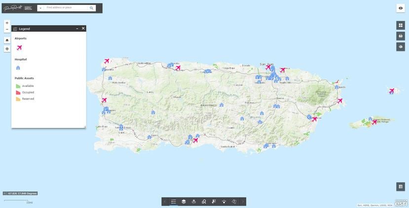 El nuevo Mapa de Activos del Gobierno de Puerto Rico fue elaborado en conjunto por el DDEC y la Junta de Planificación. (Captura de pantalla)