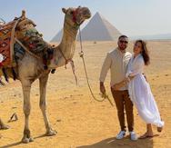 La pareja viajó este año a Egipto, Dubai y Jordania, entre otros destinos. (Captura / Instagram).